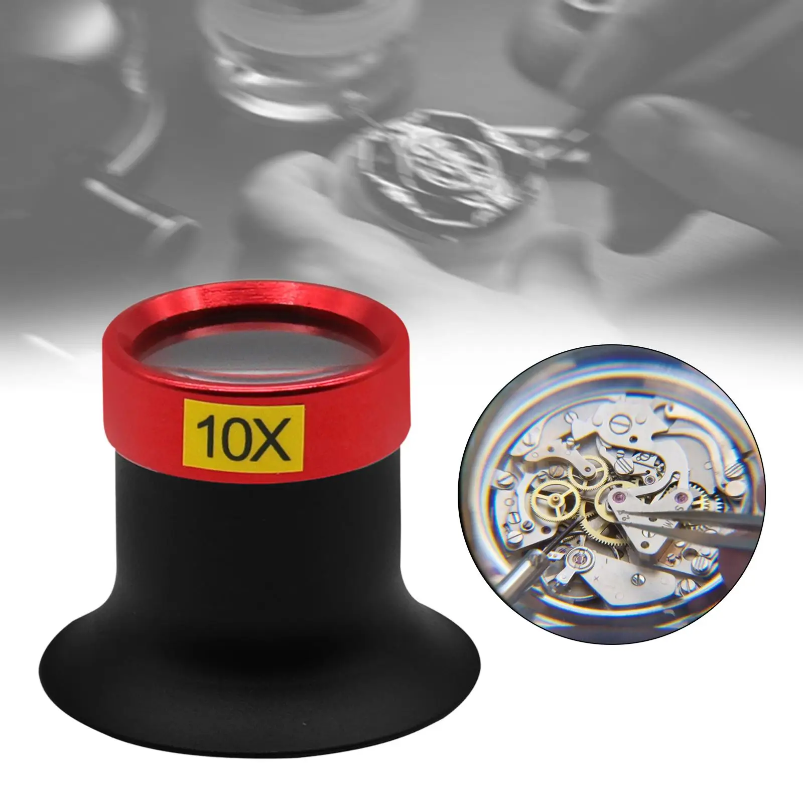 10x Loupe Magnifier Small Eye Magnifier Watchmaker Tools Repair Watch Magnifier Tool for DIY Arts Crafts Reading Watch Repairing
10x Loupe Magnifier Small Eye Magnifier Watchmaker Tools Repair Watch Magnifier Tool for DIY Arts Crafts Reading Watch Repairing