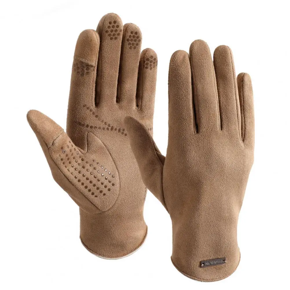 Suede Gloves 1 Pair Great Fingertip Opening 3D Cutting Outdoor Thickened Driving Touch-Screen Mittens Daily Wear
Suede Gloves 1 Pair Great Fingertip Opening 3D Cutting Outdoor Thickened Driving Touch-Screen Mittens Daily Wear