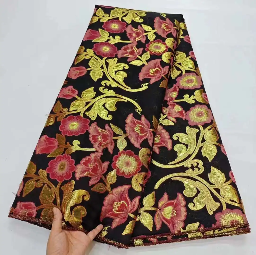 Fashion African Brocade Lace Fabric 5 Yards Nigerian Brocade Lace Fabrics 2023 High Quality For Sewing Cloth Party Wedding
Fashion African Brocade Lace Fabric 5 Yards Nigerian Brocade Lace Fabrics 2023 High Quality For Sewing Cloth Party Wedding