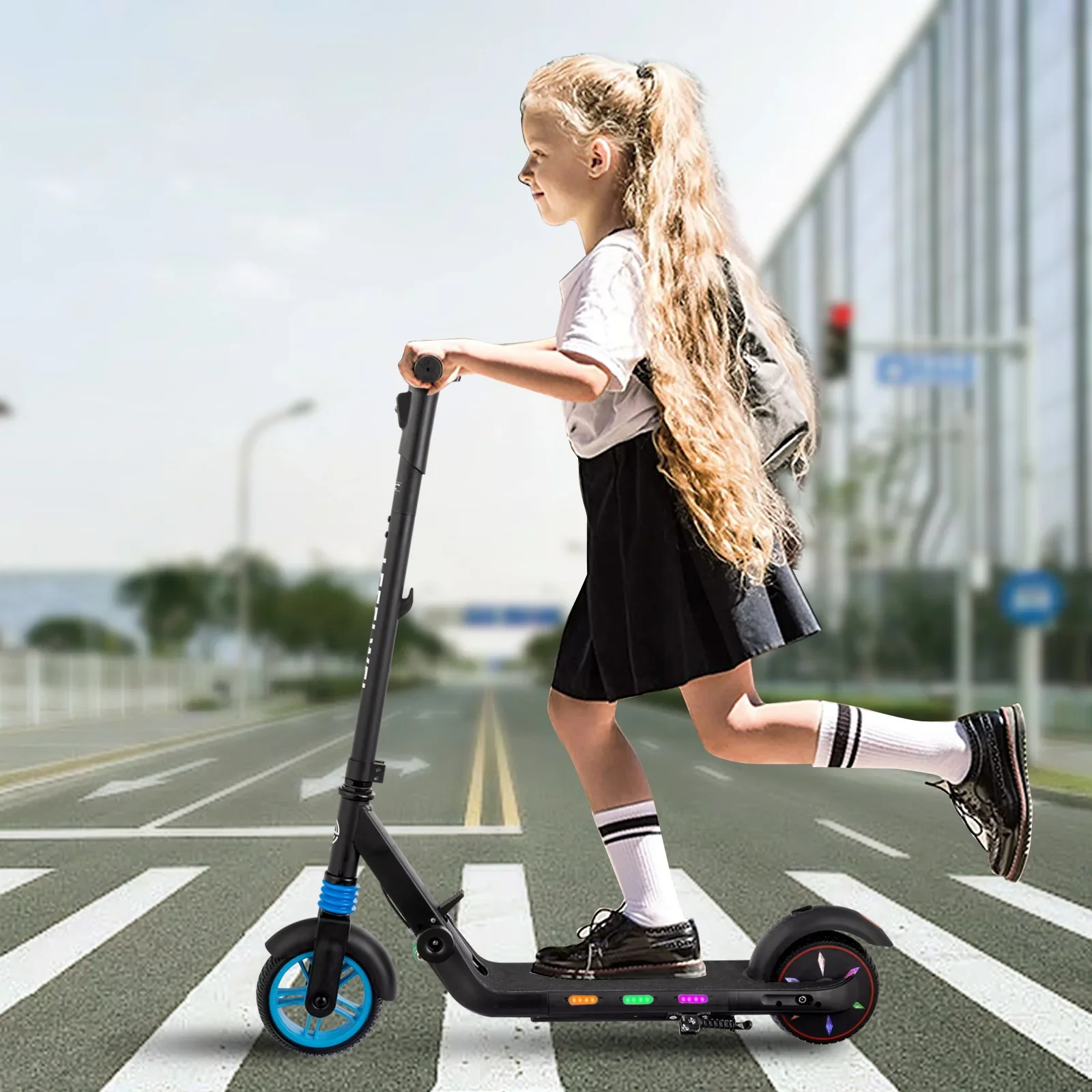 

Children toys with Light up Self-Balancing Electric Scooters in stock foot scooter kids kick scooter for toddler custom