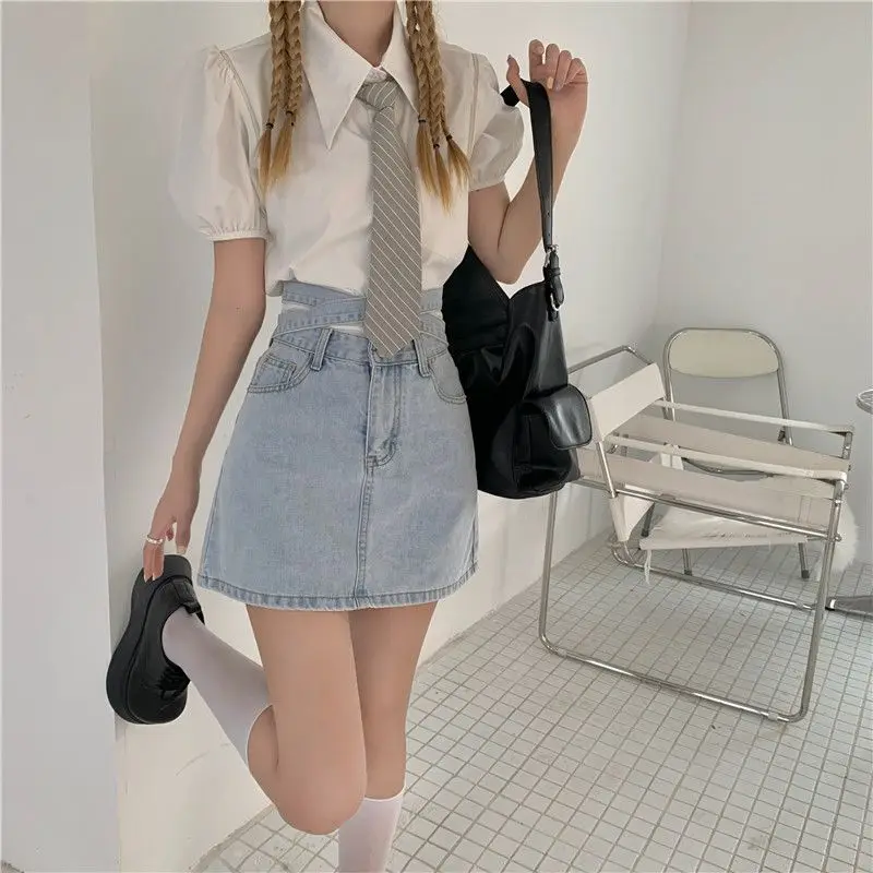 Women Skirt Hot Girl Solid Bandage A-line Denim Skirt Summer New Niche Skinny Skirt Fashion Casual Denim Mini Skirt Female
Women Skirt Hot Girl Solid Bandage A-line Denim Skirt Summer New Niche Skinny Skirt Fashion Casual Denim Mini Skirt Female