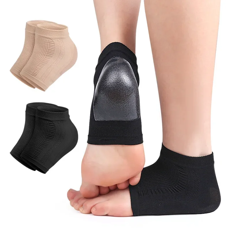 

1 Pair Heel Protective Cover Plantar Fasciitis Heel Socks Silicone Anti-Crack Moisturizing Shoe Pads Pain Relief Feet Care Sock