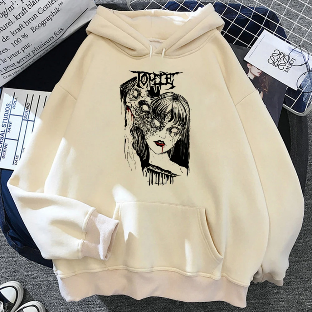 

Junji Ito hoodies women long sleeve top Kawaii streetwear y2k aesthetic Hood female 90s Hood