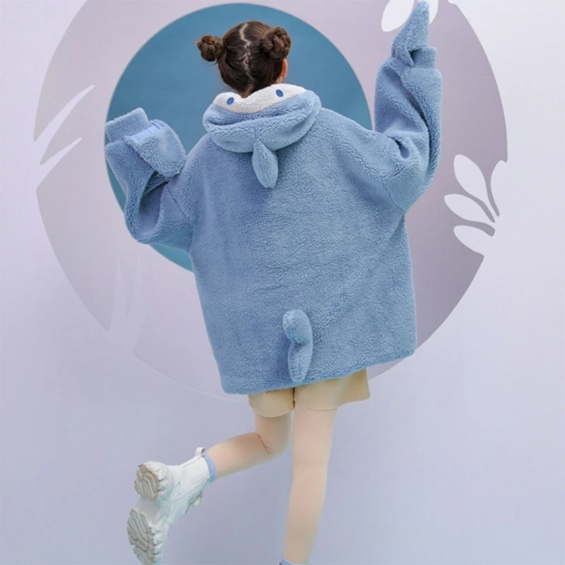 Women Winter Thick Fuzzy Plush Sweatshirt Harajuku Zipper Mouth Shark Hoodies Letter Embroidery Oversized Loose Top N7YF
Women Winter Thick Fuzzy Plush Sweatshirt Harajuku Zipper Mouth Shark Hoodies Letter Embroidery Oversized Loose Top N7YF