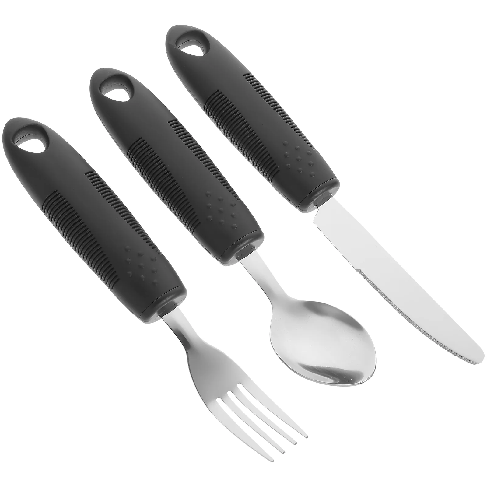 Easy Grip Adaptive Utensils 3 Piece Set Weighted Utensils Hand Tremors Parkinsons Elderly Stainless Steel Fork Knife Spoon
Easy Grip Adaptive Utensils 3 Piece Set Weighted Utensils Hand Tremors Parkinsons Elderly Stainless Steel Fork Knife Spoon