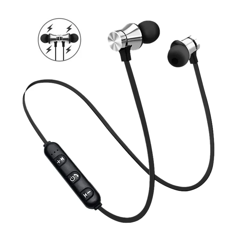 

Magnetic Wireless Earphones TWS Bluetooth Headphones Stereo Music Headset Sport Earbud Earpiece With Microphone for Xiaomi
