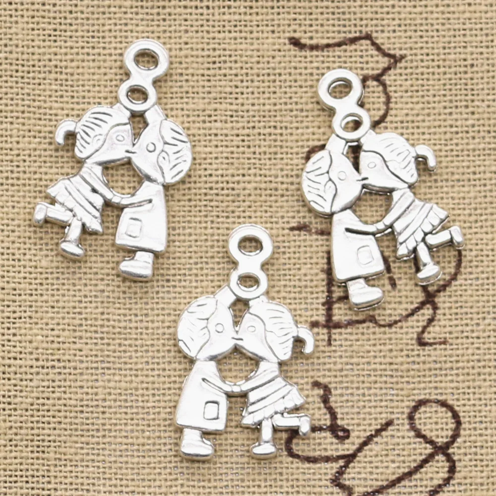 8pcs Charms Lover Sweetheart Boy Girl 16x27mm Antique Silver Color Pendants Making DIY Handmade Tibetan Finding Jewelry
8pcs Charms Lover Sweetheart Boy Girl 16x27mm Antique Silver Color Pendants Making DIY Handmade Tibetan Finding Jewelry