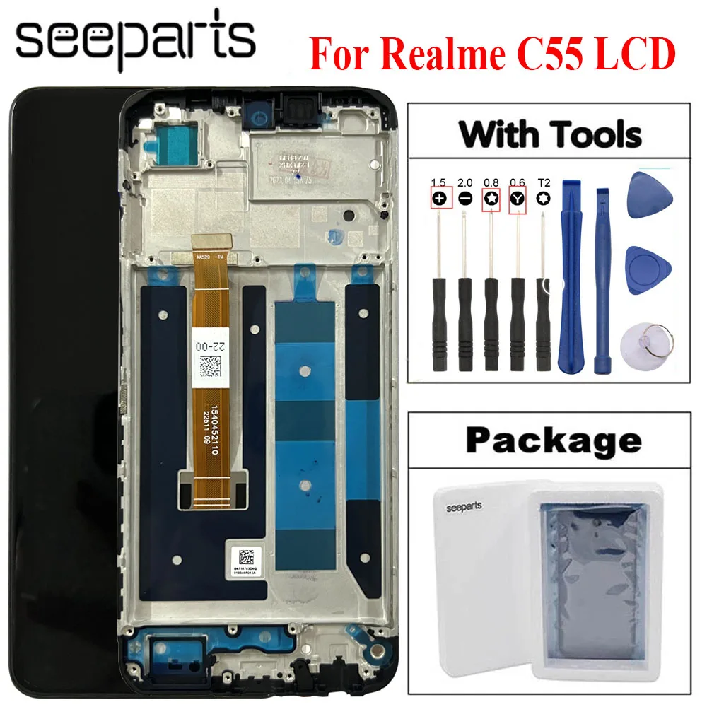 Tested Well For OPPO Realme C55 LCD Display Touch Screen Digitizer Assembly Repair For Realme C55 Phone 6.72" RMX3710 Display
Tested Well For OPPO Realme C55 LCD Display Touch Screen Digitizer Assembly Repair For Realme C55 Phone 6.72" RMX3710 Display