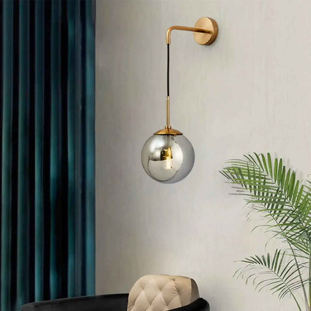 Nordic Glass Wall Lamp Beside Bedroom Bathroom Mirror Light LED Wall Sconces Vintage Edison Lighting Luminaire Wall Decor
Nordic Glass Wall Lamp Beside Bedroom Bathroom Mirror Light LED Wall Sconces Vintage Edison Lighting Luminaire Wall Decor