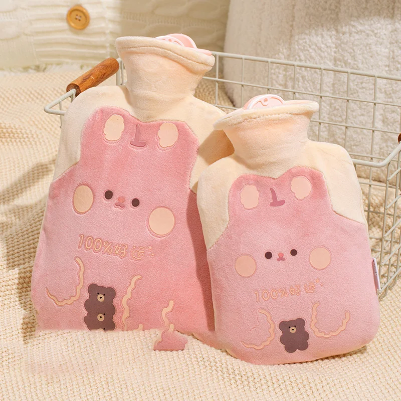1000/2000ml Cute Plush PVC Hot Water Bottle Large Capacity Thermal Water-filled Warm Water Bag Home Winter Hand Warmer Supplies
1000/2000ml Cute Plush PVC Hot Water Bottle Large Capacity Thermal Water-filled Warm Water Bag Home Winter Hand Warmer Supplies