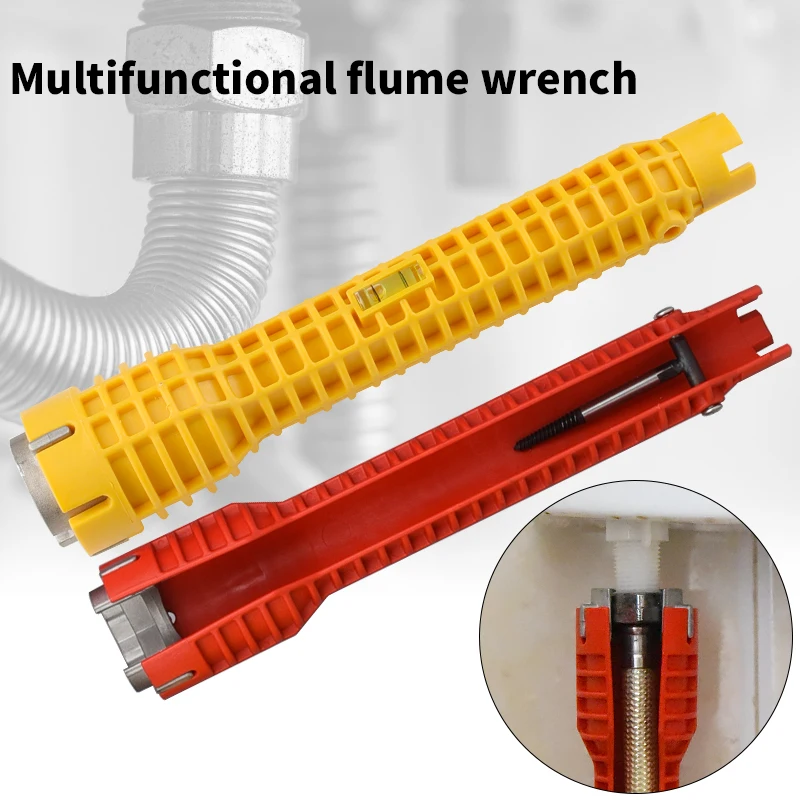 Multifunctional Sink Faucet Wrench For Bathroom Kitchen Plumbing Repair Installation Hand Tool
Multifunctional Sink Faucet Wrench For Bathroom Kitchen Plumbing Repair Installation Hand Tool