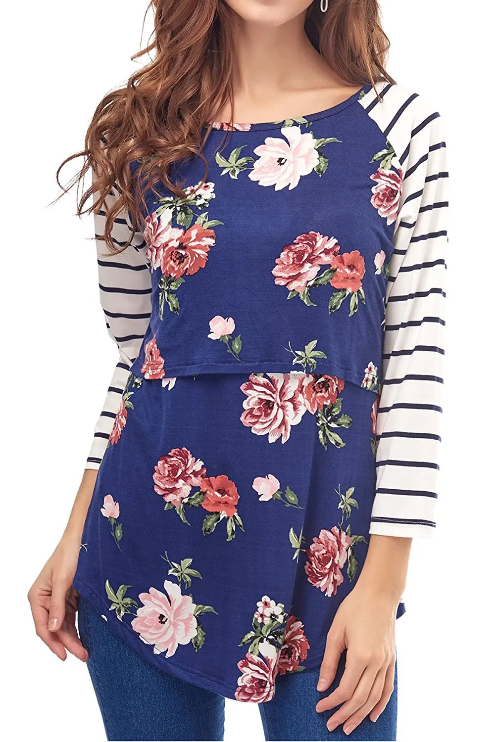 2022 Spring Women Blouse Maternity Long Sleeve Floral C Striped Nursing Tops T-shirt Breastfeeding Mom Pregnant Casual Tees
2022 Spring Women Blouse Maternity Long Sleeve Floral C Striped Nursing Tops T-shirt Breastfeeding Mom Pregnant Casual Tees