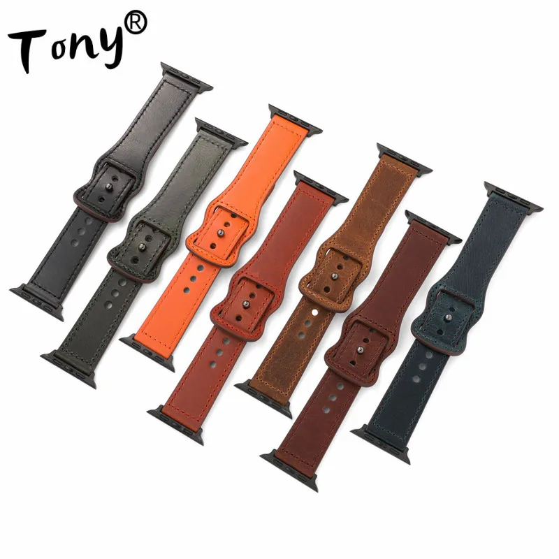 Wholesale 10PCS/Lot Genuine Leather Watch Band Watch Strap 38MM 40MM 42MM 44MM Butterfly-Shaped Single Stud For Apple I Watch
Wholesale 10PCS/Lot Genuine Leather Watch Band Watch Strap 38MM 40MM 42MM 44MM Butterfly-Shaped Single Stud For Apple I Watch