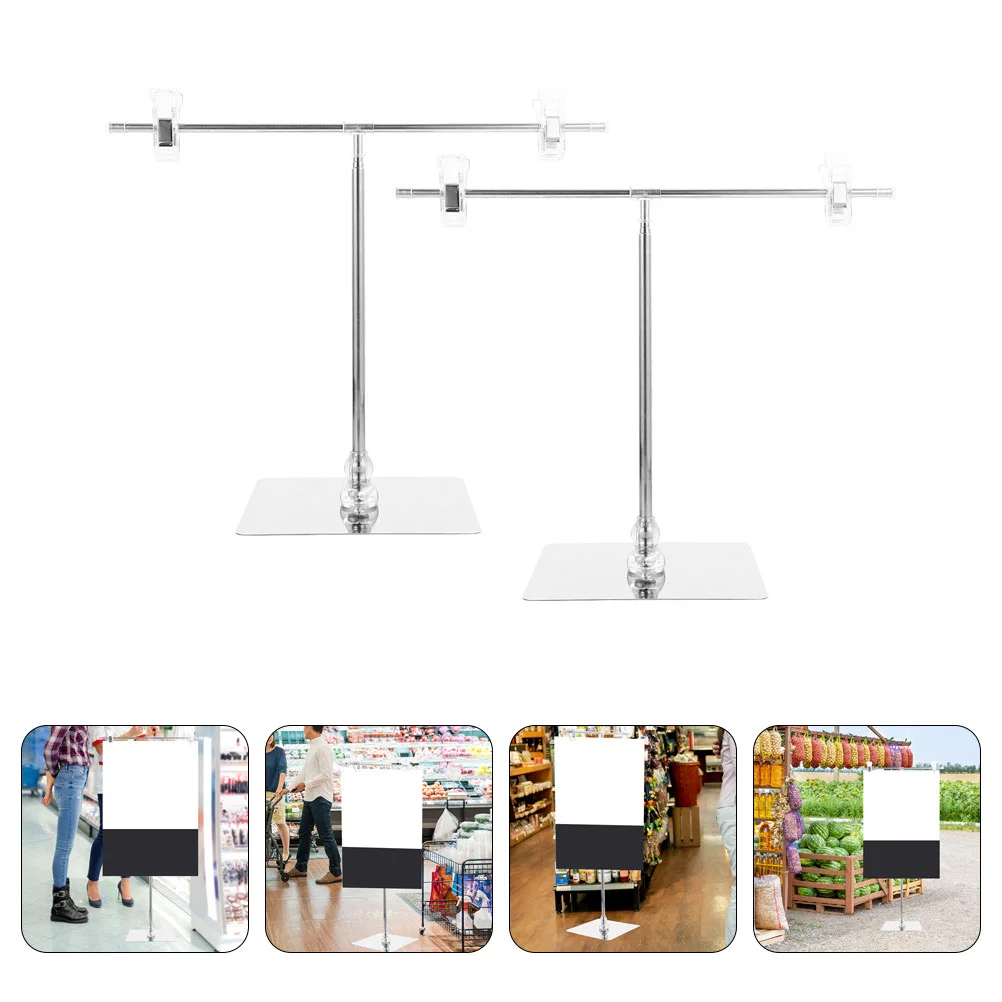 2pcs Adjustable Poster Stands T Shaped Poster Display Holder Advertising Sign Display Stand with Clip
2pcs Adjustable Poster Stands T Shaped Poster Display Holder Advertising Sign Display Stand with Clip