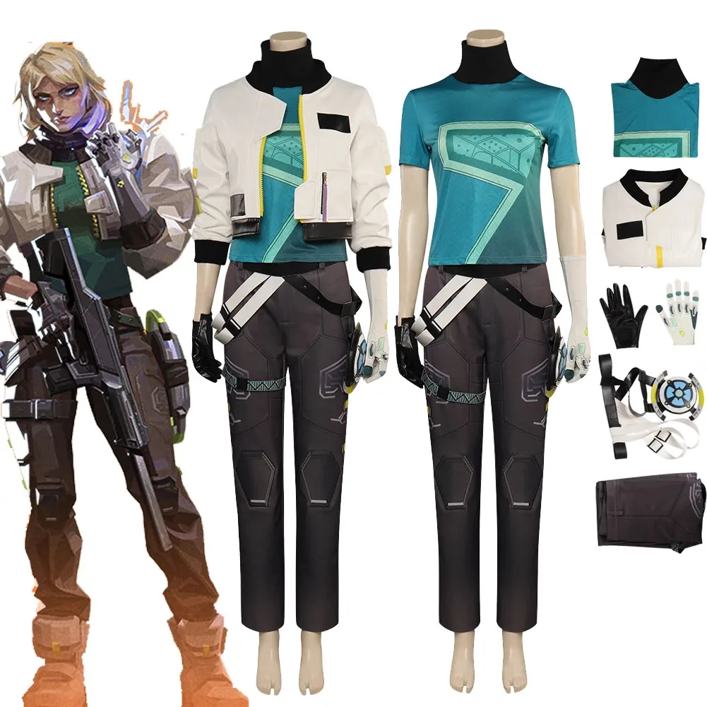Valorant Deadlock Cosplay Women Top Jacket Pants Costume Outfits For Girls Adult Halloween Carnival Party Disguise RolePlay Suit
Valorant Deadlock Cosplay Women Top Jacket Pants Costume Outfits For Girls Adult Halloween Carnival Party Disguise RolePlay Suit