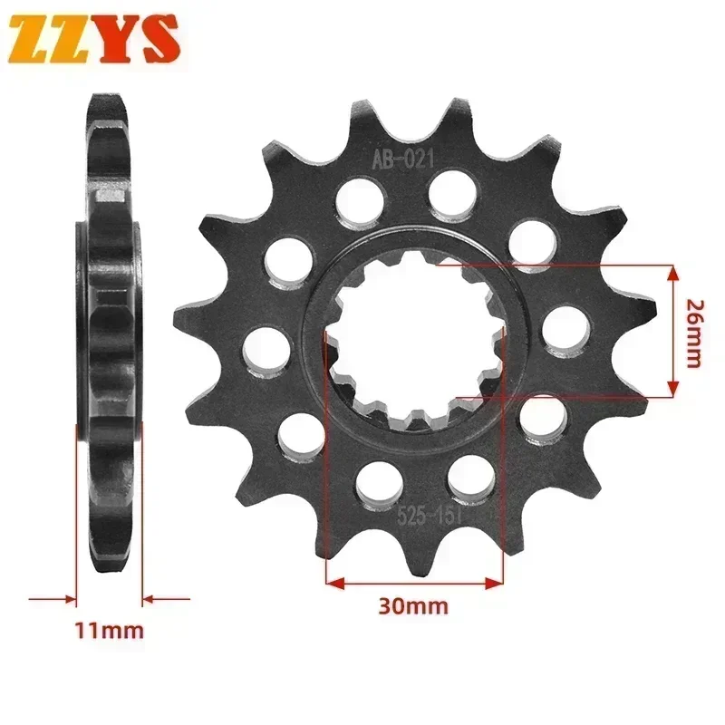 525 15T 15 Tooth Front Sprocket Gear Staring Wheel Cam For Yamaha MT-10 2016-2021 2020 MT10 MTN1000 2022-2023 MTN 1000 MTN1000D
525 15T 15 Tooth Front Sprocket Gear Staring Wheel Cam For Yamaha MT-10 2016-2021 2020 MT10 MTN1000 2022-2023 MTN 1000 MTN1000D