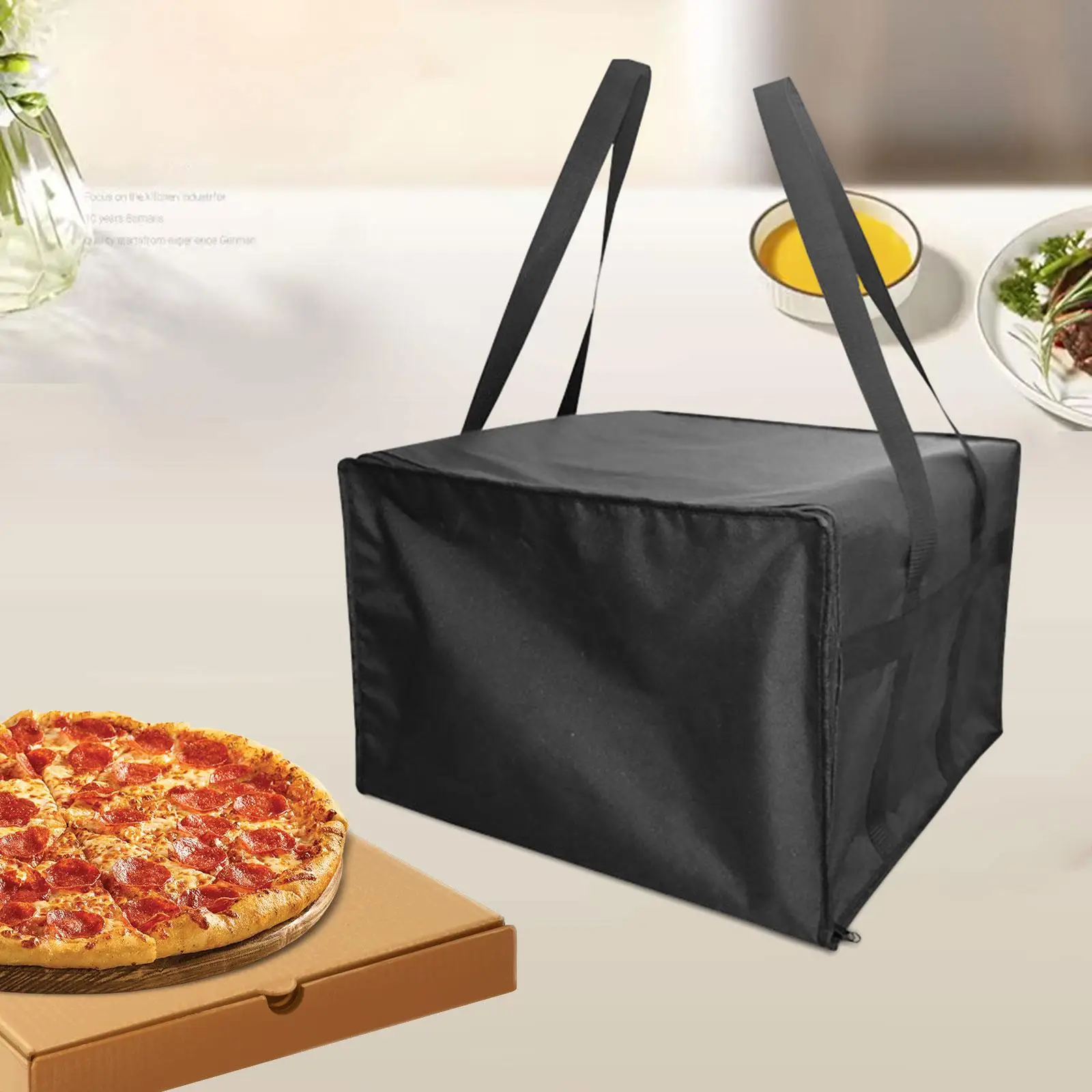 

Pizza Develivey Bag Pizza Warmer Carrying Case Reusable Delivery Insulation Bag Pizza Warmer Bags for Camping Catering Travel