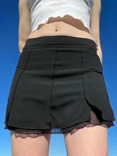 Summer 2022 Low Waist Y2K Mini Skirt Woman Academia Cute Holiday Streetwear Preppy Style Mesh Patchwork Black Skirts
Summer 2022 Low Waist Y2K Mini Skirt Woman Academia Cute Holiday Streetwear Preppy Style Mesh Patchwork Black Skirts