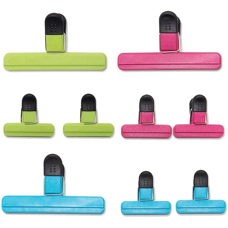 9 Pack Chip Clips Food Bag Clips Kitchen Clips Chip Bag Sealing Clips (3 BIG & 6 Small Size )
9 Pack Chip Clips Food Bag Clips Kitchen Clips Chip Bag Sealing Clips (3 BIG & 6 Small Size )