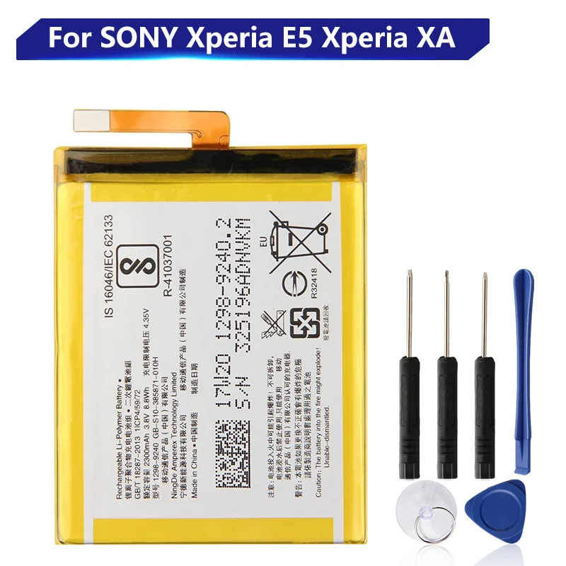 

Replacement Battery For SONY Xperia E5 XA1 F3113 F3112 F3116 F3115 F3311 F3313 F3111 G3112 G3121 G3116 LIS1618ERPC LIP1635ERPCS