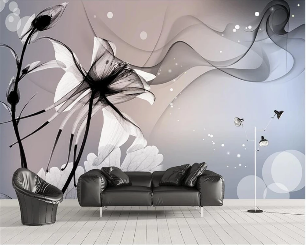 

Обои 3D Fog стенная роспись с изображением лилии, фотообои на заказ для гостиной, спальни, ресторана, фона для телевизора