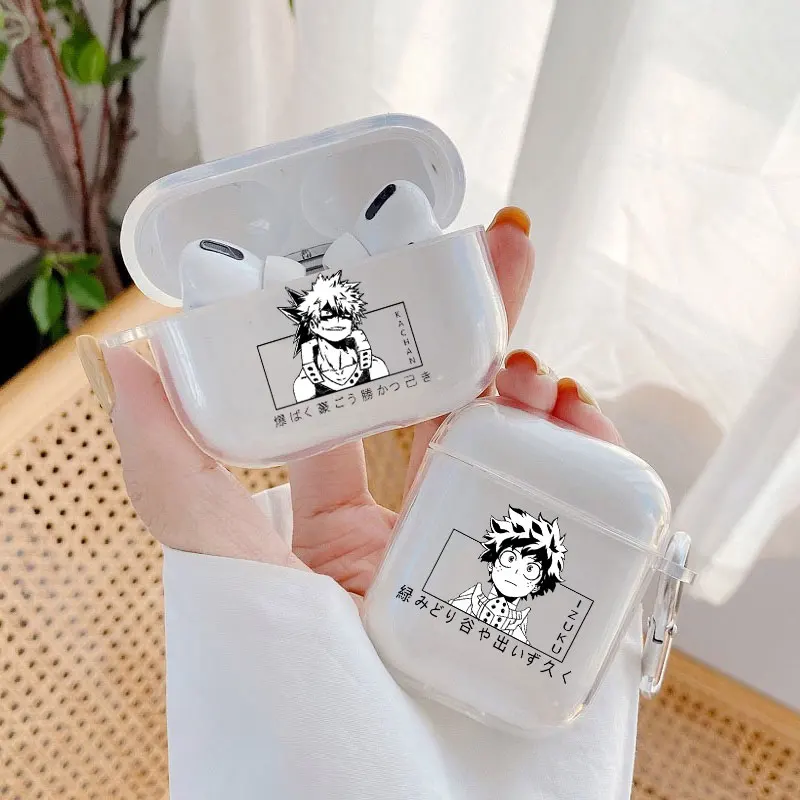 

My Hero Academia Earphone Case for AirPods Pro 2 Cute Anime Pattern Soft Wireless Bluetooth Headphone Cover For Air pods 3 2 1