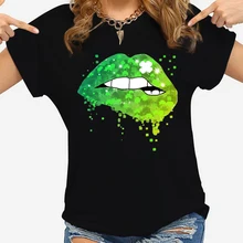 Saint Patrick's Day Graphic T Shirts Green Irish Shamrock Shirts Funny Cartoon Lips Graphic Tees Men Streetwear for Women Men
Saint Patrick's Day Graphic T Shirts Green Irish Shamrock Shirts Funny Cartoon Lips Graphic Tees Men Streetwear for Women Men