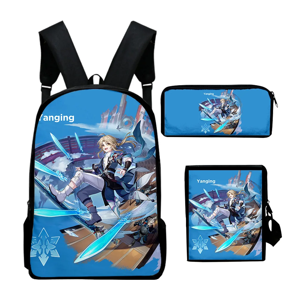 Game Honkai Star Rail Anime 2023 New Backpack 3 Pieces Sets Shoulder Bags Unisex Daypack Zipper Bag Unique Pencil Bag
Game Honkai Star Rail Anime 2023 New Backpack 3 Pieces Sets Shoulder Bags Unisex Daypack Zipper Bag Unique Pencil Bag