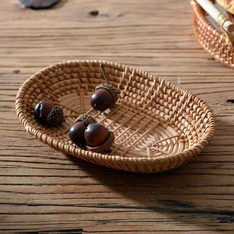 Vietnam Autumn Rattan Woven Storage Snack Candy Coffee Table Top Sundries Handmade Basket
Vietnam Autumn Rattan Woven Storage Snack Candy Coffee Table Top Sundries Handmade Basket