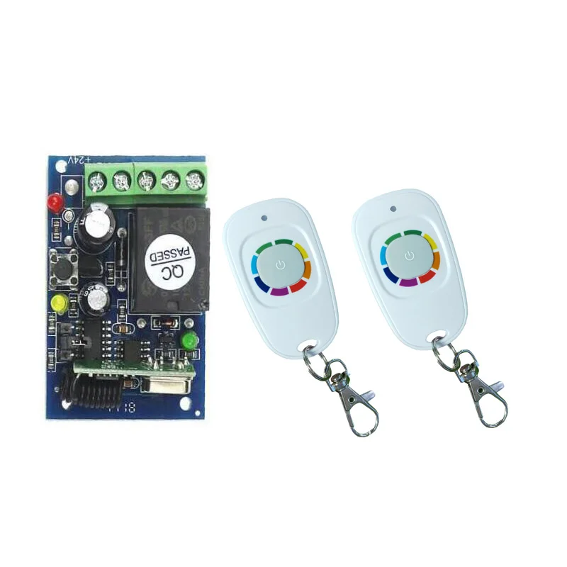 433mhz Universal DC12V 10A relay RF Wireless Remote Control switch Receiver Transmitter Lighting/LED /lamp/Electric door lock
433mhz Universal DC12V 10A relay RF Wireless Remote Control switch Receiver Transmitter Lighting/LED /lamp/Electric door lock