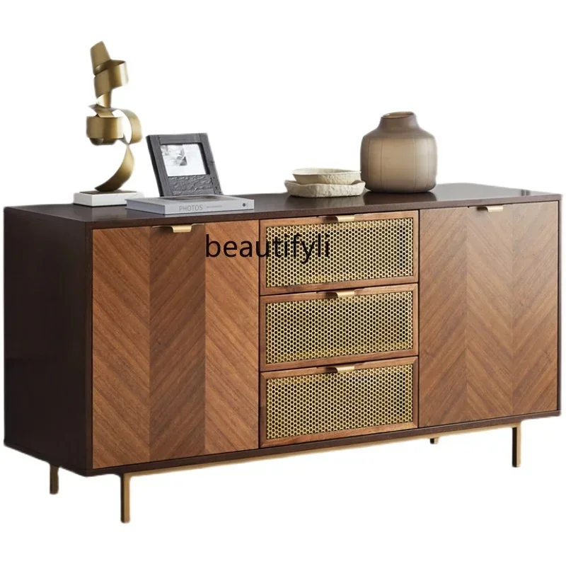 Sideboard Cabinet Retro Entrance Cabinet Nordic Simple Locker Living Room Copper Mesh Curio Cabinet Tea
Sideboard Cabinet Retro Entrance Cabinet Nordic Simple Locker Living Room Copper Mesh Curio Cabinet Tea