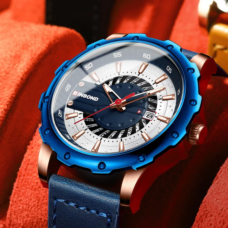 BINBOND New Men's Skeleton Sports Watch Fashion Casual Leather Strap Waterproof Luminous Clock Creative Racing Dial Wristwatch
BINBOND New Men's Skeleton Sports Watch Fashion Casual Leather Strap Waterproof Luminous Clock Creative Racing Dial Wristwatch