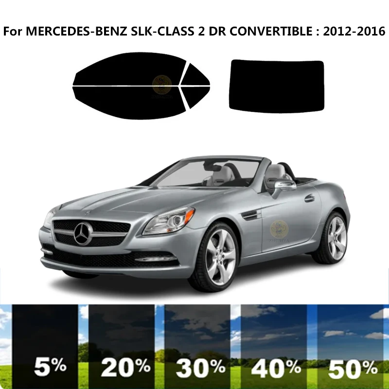 

Precut nanoceramics car UV Window Tint Kit Automotive Window Film For MERCEDES-BENZ SLK-CLASS R172 2 DR CONVERTIBLE 2012-2016