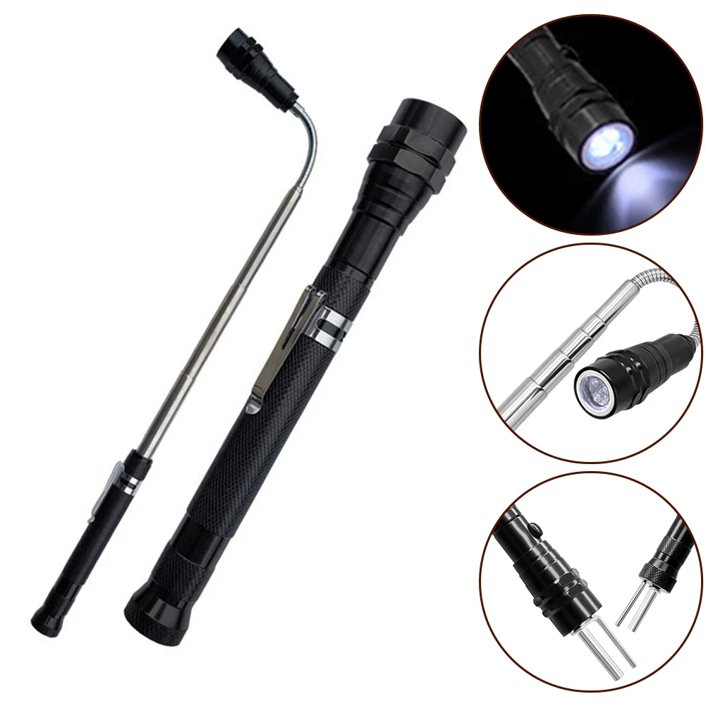 High Brightness Magnet Flashlight Magnetic Pickup Tool With 3LED Light Extendable Telescopic Lighting Lights Maintenance Tools
High Brightness Magnet Flashlight Magnetic Pickup Tool With 3LED Light Extendable Telescopic Lighting Lights Maintenance Tools