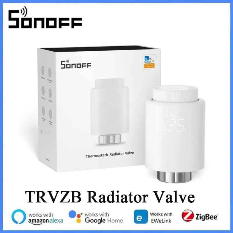 

Термостатический клапан радиатора SONOFF TRVZB Zigbee для умного дома, дистанционное управление через приложение eWeLink работает с SONOFF ZB Bridge-P/ ZBDongle-P
