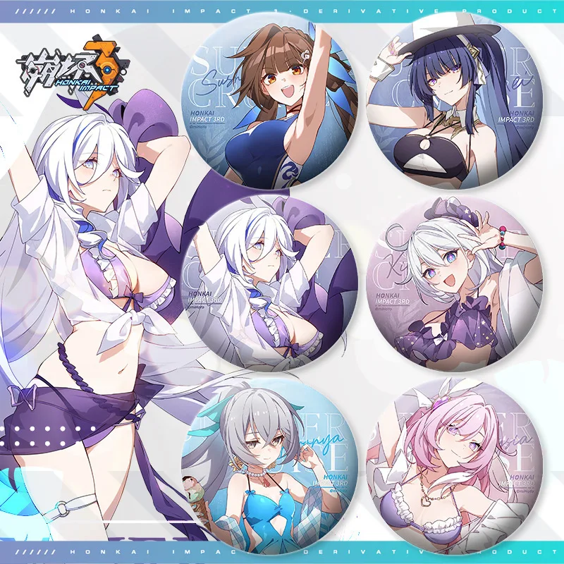 Игровой телефон Honkai Impact 3rd фигурка косплей, летняя Круизная стойка Misteln Elysia Kiana Bronya Mei Sushang, металлический значок, аниме, подарок на Рождество
Игровой телефон Honkai Impact 3rd фигурка косплей, летняя Круизная стойка Misteln Elysia Kiana Bronya Mei Sushang, металлический значок, аниме, подарок на Рождество