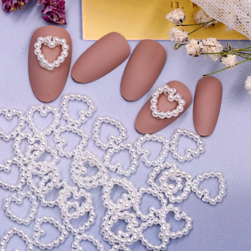 100pcs Resin Pearl Nail Art Charms White Hollow Heart 3D Nail Decoration Nail Accessories For Women Girls Fingernail Decor
100pcs Resin Pearl Nail Art Charms White Hollow Heart 3D Nail Decoration Nail Accessories For Women Girls Fingernail Decor