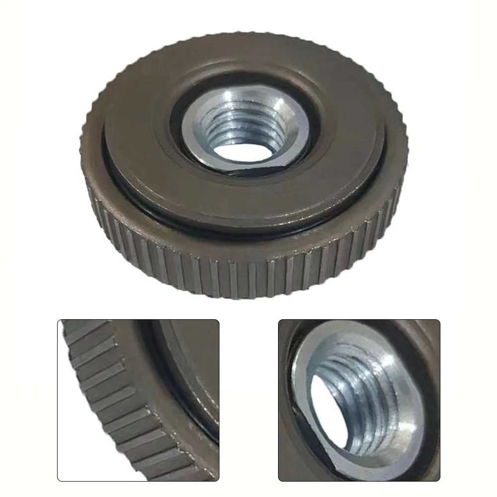 M14 Black Quick Flange Nut Angle Grinder Release Locking Nut Pressing Plate Power Accessories Replacement Clamping Tool
M14 Black Quick Flange Nut Angle Grinder Release Locking Nut Pressing Plate Power Accessories Replacement Clamping Tool