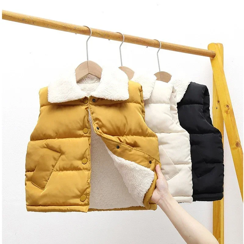 Kids Warm Vest Winter Girls Boys Waistcoat Imitation Cashmere Thicken Outerwear Autumn Children Teens Students Cotton Jacket New
Kids Warm Vest Winter Girls Boys Waistcoat Imitation Cashmere Thicken Outerwear Autumn Children Teens Students Cotton Jacket New