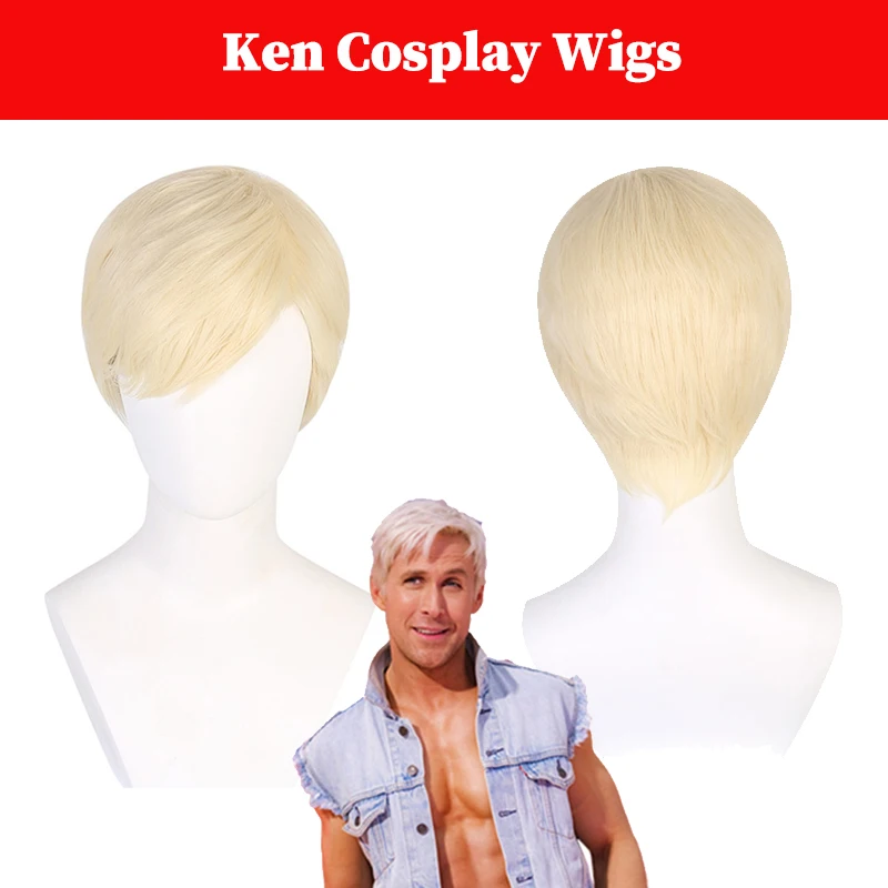 Ken Cosplay Wigs Movie Barbei Barbei Disguise Men Costume Props Heat Resistant Synthetic Hair Halloween Party Suits Accessories
Ken Cosplay Wigs Movie Barbei Barbei Disguise Men Costume Props Heat Resistant Synthetic Hair Halloween Party Suits Accessories