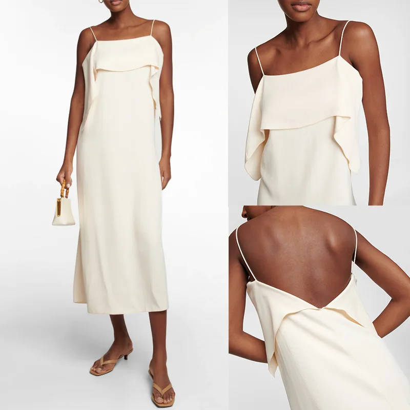Tote Elegant Backless Suspender Dress 2023 Summer New Fashion Casual Drape Easy-care Comfortable Simple Long Dress Free Shipping
Tote Elegant Backless Suspender Dress 2023 Summer New Fashion Casual Drape Easy-care Comfortable Simple Long Dress Free Shipping