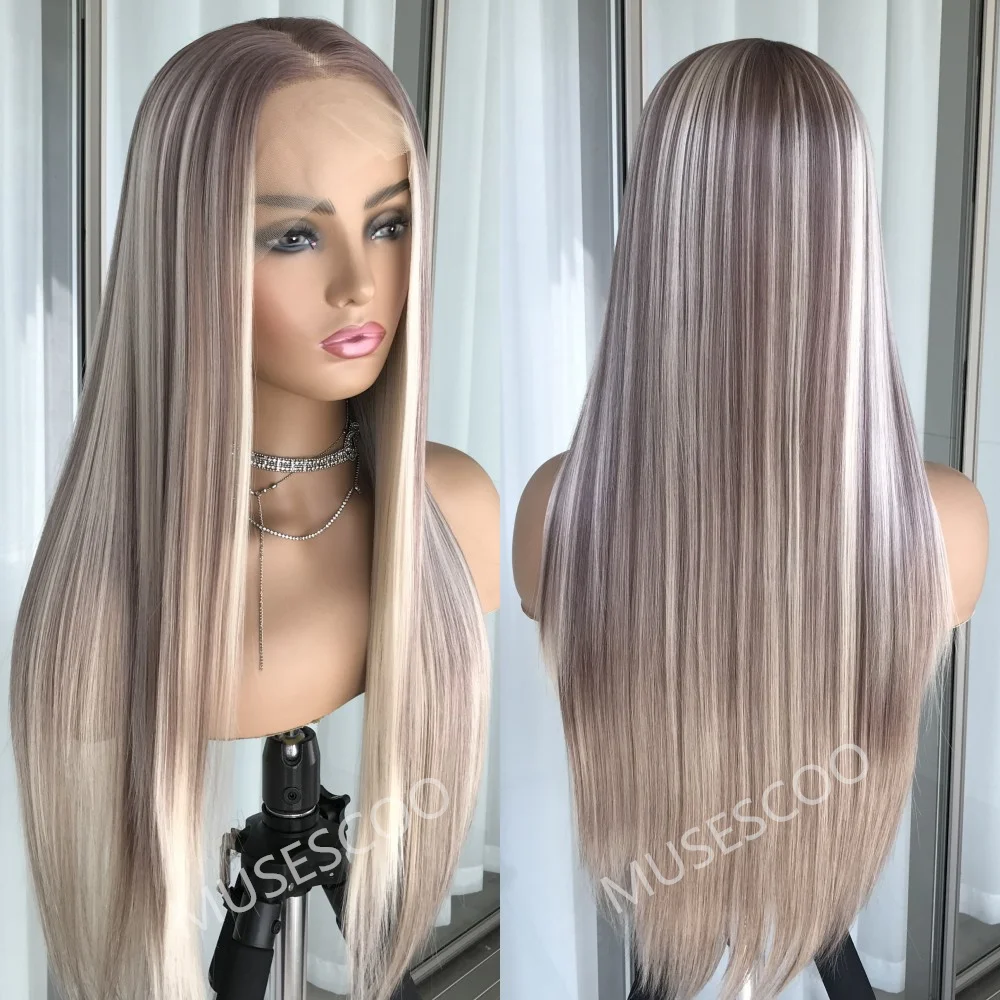 Highlight Blonde Long Straight Lace Front Wig Pre plucked Synthetic Lace Wigs for Women Golden High Quality Fiber Wig Daily Use
Highlight Blonde Long Straight Lace Front Wig Pre plucked Synthetic Lace Wigs for Women Golden High Quality Fiber Wig Daily Use