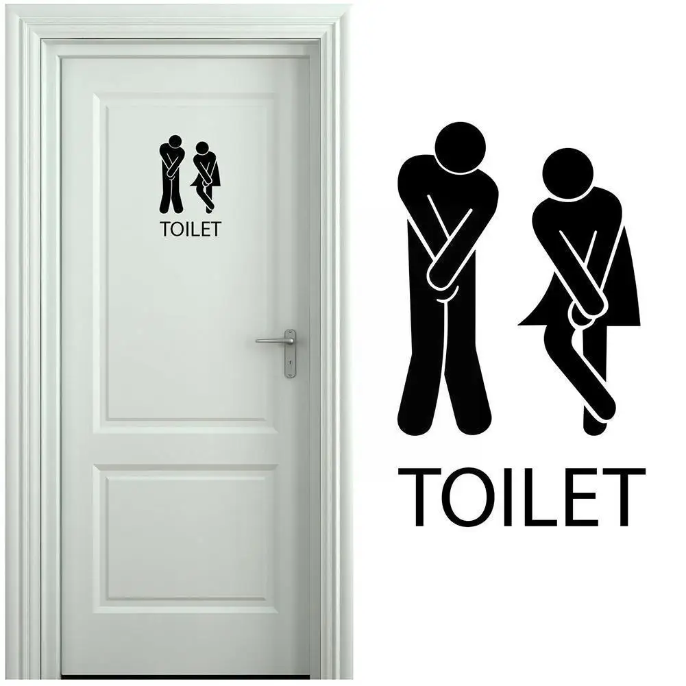 Funny Women Men Self Adhesive Removable Sticker Door Decal Sign Toilet Decor Women Men Self-Adhesive Sticker Wall Removable E1Y5
Funny Women Men Self Adhesive Removable Sticker Door Decal Sign Toilet Decor Women Men Self-Adhesive Sticker Wall Removable E1Y5
