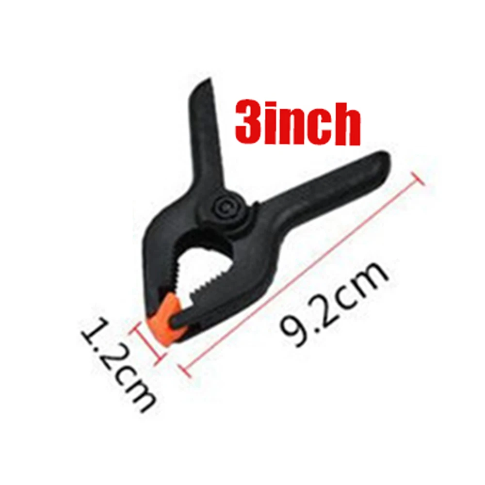 

Steel Spring clamp Supply Toggle Black Clip DIY Hand tools Modeling Nylon Photo Studio Woodworking 3/4/6/9 inch