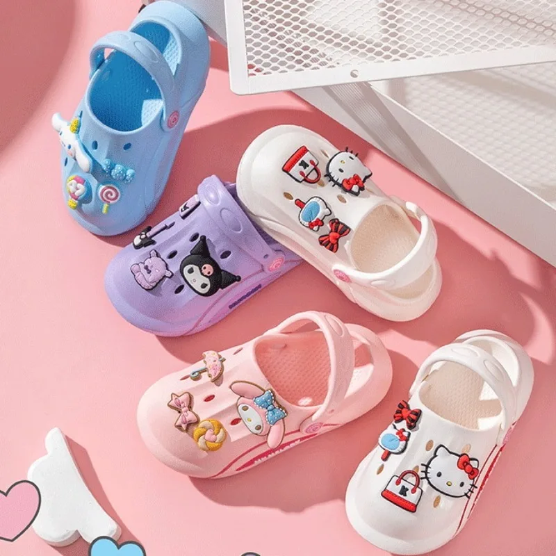 Sanrio милые Мультяшные детские тапочки Hello Kitty Cinnamoroll My Melody милые и простые тапки Симпатичные вещи для девочек
Sanrio милые Мультяшные детские тапочки Hello Kitty Cinnamoroll My Melody милые и простые тапки Симпатичные вещи для девочек
