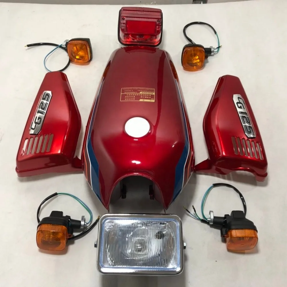 CG125 Fairing Side Covers Gas Petrol Motorcycle Fuel Tank With Headlight Rear Tail Brake And Turn Signal Lights
CG125 Fairing Side Covers Gas Petrol Motorcycle Fuel Tank With Headlight Rear Tail Brake And Turn Signal Lights