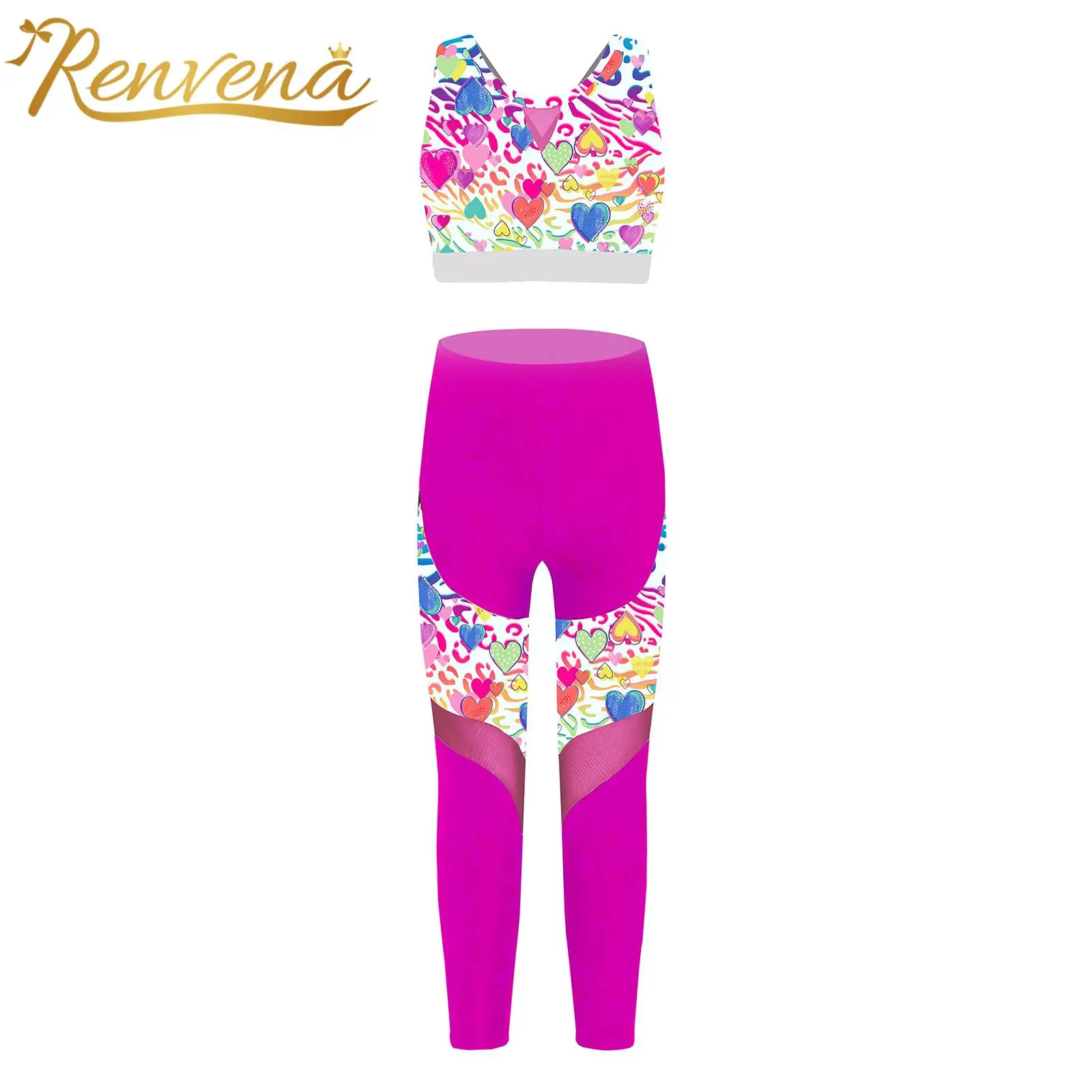 Kids Girls Sleeveless Printed Sport Clothes Set Children Ballet Gymnastic Outfit Dance Costume Fitness Gym Running Sportswear
Kids Girls Sleeveless Printed Sport Clothes Set Children Ballet Gymnastic Outfit Dance Costume Fitness Gym Running Sportswear