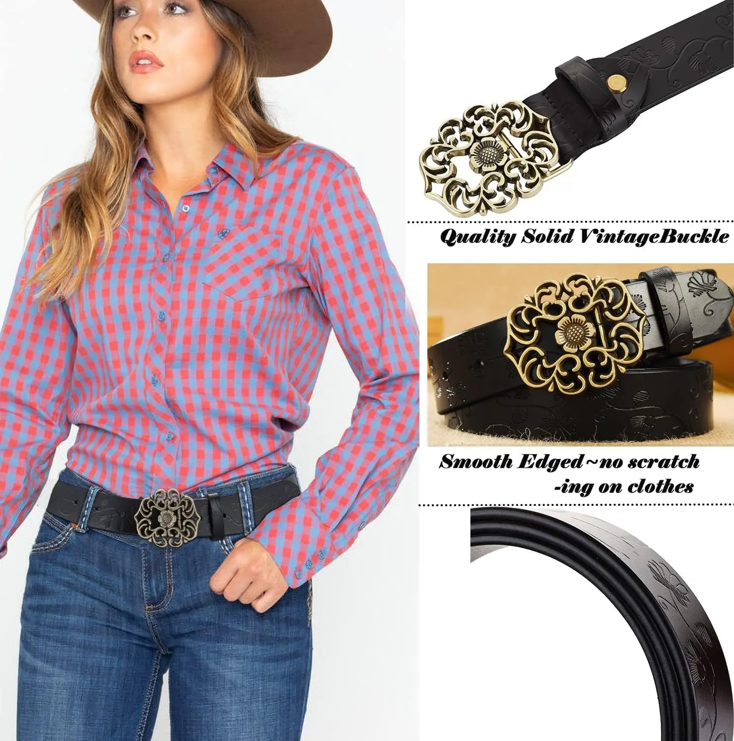 Luxury Women's Leather Belt For Dress Jeans Waistband Vintage Genuine Leather Wide Waist Belts For Women
Luxury Women's Leather Belt For Dress Jeans Waistband Vintage Genuine Leather Wide Waist Belts For Women