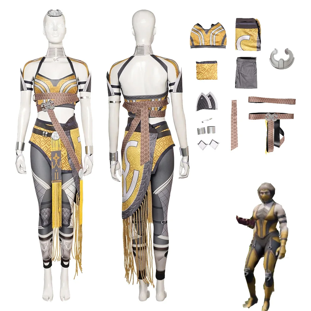 

Game Mortal Cos Kombat 1 Tania Cosplay Costume Jumpsuit Women Outfits Fantasia Halloween Carnival Party Disguise Roleplay Suit