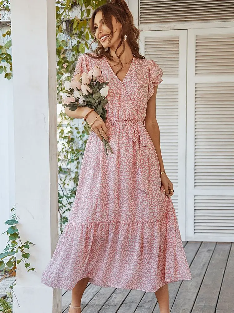 Ladies Vintage Print Chiffon Dress Women Casual Ruffles Long Bohemian Party Beach Summer Dress Women Sundress Female Vestidos
Ladies Vintage Print Chiffon Dress Women Casual Ruffles Long Bohemian Party Beach Summer Dress Women Sundress Female Vestidos